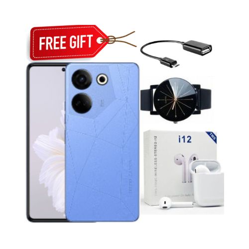 [BRAND NEW]Tecno CAMON 20, 6.67", 256GB + 8GB RAM, 64MP, (Dual SIM), 5000mAh,Helio G99 Octa-Core, OS: AndroidFront Camera: 32MP 
Rear Camera: 64MP + 2MP-Smart Phone+FREE GIFTS