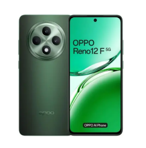 Oppo Reno 12F 5G, 6.67'' , 120Hz Smart Adaptive Screen, 12GB RAM + 256GB ROM, 50MP Camera, 14 ColorOs, 5000mAh - Olive Green,Orange