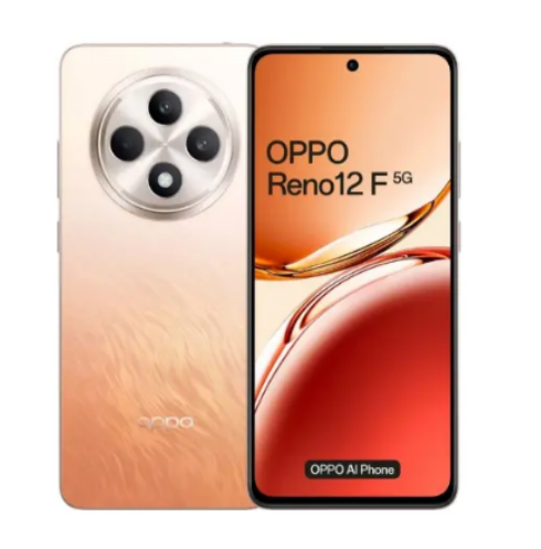 Oppo Reno 12F 5G, 6.67'' , 120Hz Smart Adaptive Screen, 12GB RAM + 256GB ROM, 50MP Camera, 14 ColorOs, 5000mAh - Olive Green,Orange