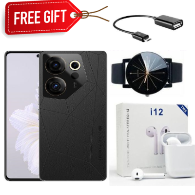 FLASH SALE DEALS!!BRANDNEW Tecno CAMON 20 Pro 5G - 6.67" (256GB/8GB) DualSIM, 5000mAh-64MP Back, 32MP Selfie Camera-120Hz Refresh Rate-Black/Blue+Free Gifts