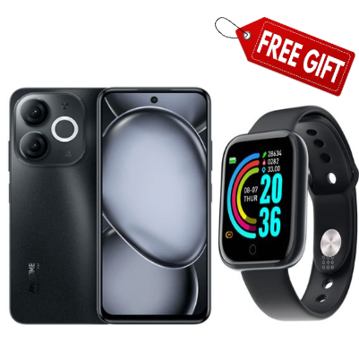 [BLACK NOVEMBER OFFER!!!] Itel A80 6.7" 4GB RAM+128GB Storage, Android 14, 5OMP Camera,5000mAh Battery with Type-C Support 10W (Dual Sim)+SmartWatch