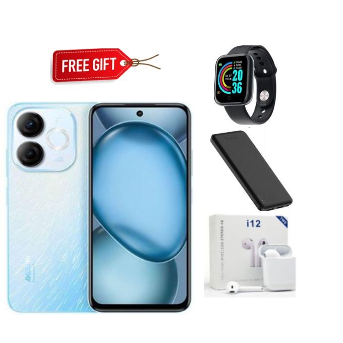 [BLACK NOVEMBER OFFER!!!] Itel A80 6.7" 4GB RAM+128GB Storage, Android 14, 5OMP Camera,5000mAh Battery with Type-C Support 10W (Dual Sim)+Free Powerbank+Earpods+Smartwatch