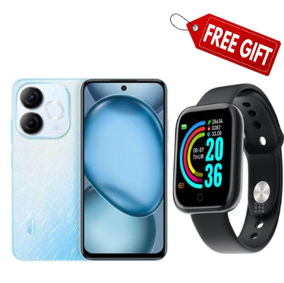 [BLACK NOVEMBER OFFER!!!] Itel A80 6.7" 4GB RAM+128GB Storage, Android 14, 5OMP Camera,5000mAh Battery with Type-C Support 10W (Dual Sim)+SmartWatch