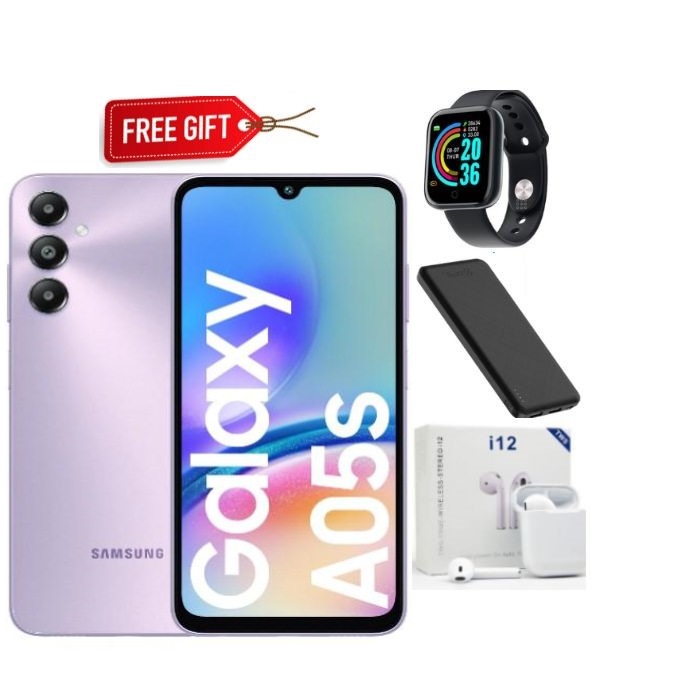 [BLACK NOVEMBER OFFERS]Samsung Galaxy A05S 128GB+4GB 50MP Triple Camera Snapdragon 680 6.7" 90Hz Display Android 13 5000mAh 25W Type-C Charge Smart Phones phone+FREE GIFTS