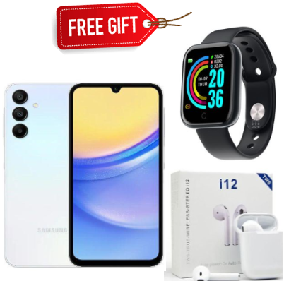 BLACK NOVEMBER OFFERS!!!Samsung Galaxy A15 Smart Phone [256GB ROM + 8GB RAM 50MP Triple Camera Mediatek Helio G99 6.5" 90Hz Display Android 14 25W 5000mAh Type-C Charge Smart Phones