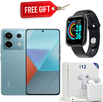 BLACK NOVEMBER OFFERS!!!XIAOMI Redmi Note 13, 6.67", 256GB + 8GB RAM, 108MP, (Dual SIM), 5000mAh,Smartphone+FREE SMARTWATCH+EARPODS