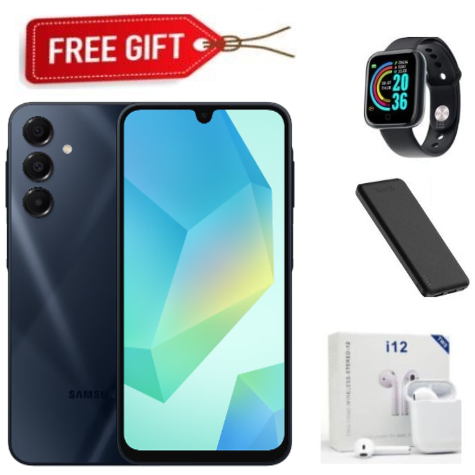 HOLIDAY OFFERS!! BRAND NEW Galaxy A16, 6GB+128GB ROM 6.7" HD, Android 14, 4G, Bluetooth, 50MP-Camera, Battery-5000mah,(Dual Sim)-Smartphone+FREEBIES Midnight Black,128GB