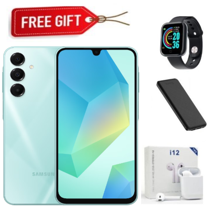 HOLIDAY OFFERS!! BRAND NEW Galaxy A16, 6GB+128GB ROM 6.7" HD, Android 14, 4G, Bluetooth, 50MP-Camera, Battery-5000mah,(Dual Sim)-Smartphone+FREEBIES Glacier Blue,128GB