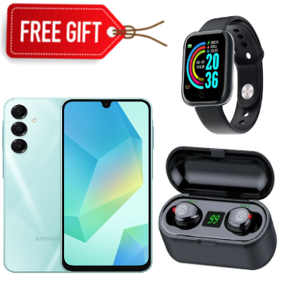 HOLIDAY OFFERS!! BRAND NEW Samsung Galaxy A16, 4GB+128GB ROM 6.7" HD, Android 14, 4G, Bluetooth, 50MP-Camera, Battery-5000mah,(Dual Sim)-Smartphone+FREE SMARTWATCH+EARBUDS