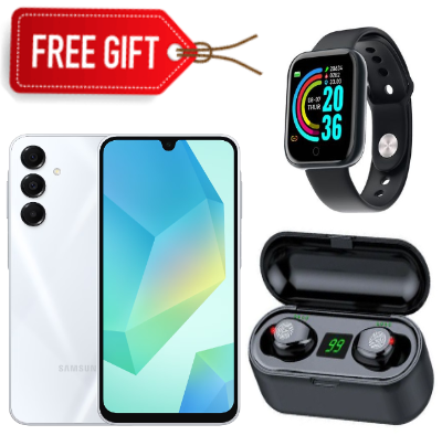 HOLIDAY OFFERS!! BRAND NEW Samsung Galaxy A16, 4GB+128GB ROM 6.7" HD, Android 14, 4G, Bluetooth, 50MP-Camera, Battery-5000mah,(Dual Sim)-Smartphone+FREE SMARTWATCH+EARBUDS
