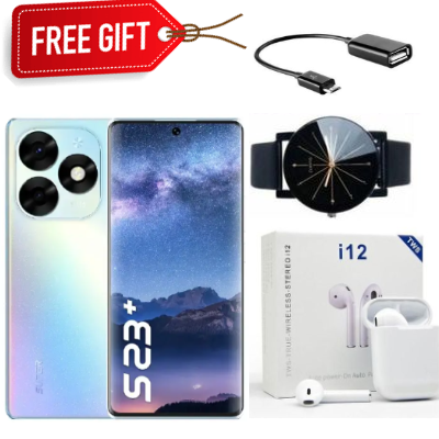 FLASH SALE DEALS!!! Itel S23 Plus 128GB + 8(4+4)GB RAM 6.78'' Curved Screen Brand New Dual SIM 4G 50MP+32MP AI Camera 5000mAh 18W Charging Under Display Fingerprint NFC S23+ Smart Phones+FREEBIES