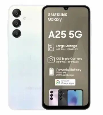 HOLIDAY OFFERS!! Samsung Galaxy A25 5G, 6.5", 256GB ROM + 8GB RAM (Dual SIM), 5000mAh - Blue Black