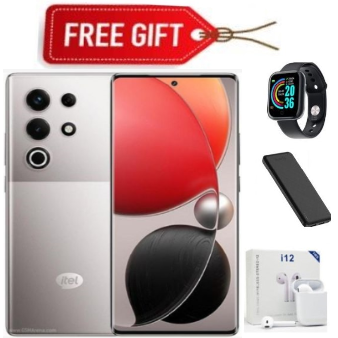 NEW ARRIVALS!!! Itel S25 Ultra 6.78'' AMOLED Display, 8GB RAM + 256GB ROM, 50MP Camera, 5000 mAh Battery - Meteor Titanium+ Freebies