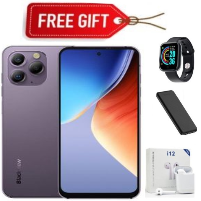 DISCOUTED OFFERS!!! Blackview A96 12GB+256GB 6.5 Inches 48MP+8MP+16MP Camera Android 13 Fingerprint Identification Smartphone Helio G99 4380 mAh Mobile Phone 6.5'' 120Hz-Smartphones+FREE GIFTS