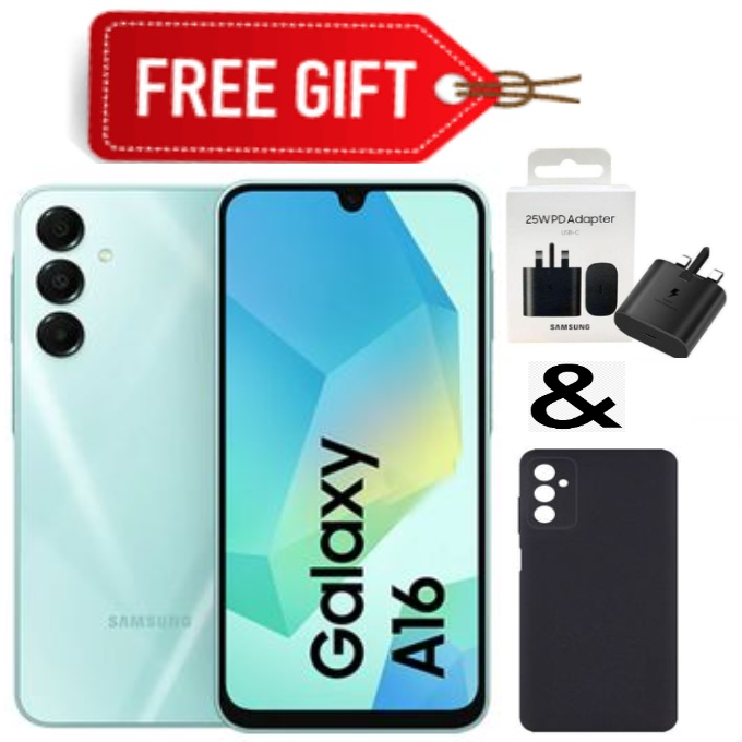 Discounted Offers!! BRAND NEW Samsung Galaxy A16, 8GB+256GB ROM 6.7" HD, Android 14, 4G, Bluetooth, 50MP-Camera, Battery-5000mah,(Dual Sim)-Smartphone