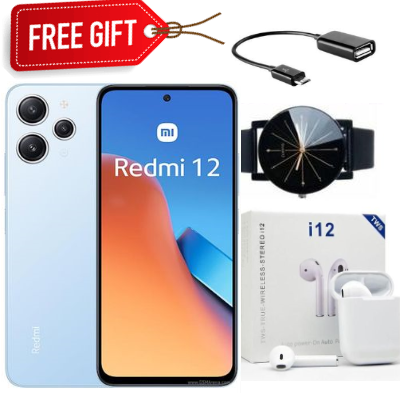 CLEARANCE SALE!!!XIAOMI Redmi 12, 6.7'' Display, 4GB RAM + 128GB ROM, 50MP (DUAL SIM), 5000mAh-Smartphone+FREE GIFTS