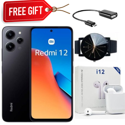CLEARANCE SALE!!!XIAOMI Redmi 12, 6.7'' Display, 4GB RAM + 128GB ROM, 50MP (DUAL SIM), 5000mAh-Smartphone+FREE GIFTS