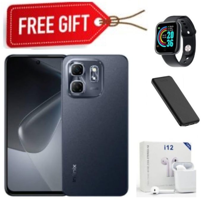 ONE-TIME DEALS!!!  INFINIX HOT 50i 6GB RAM+128GB ROM Storage 6.7" IPS LCD display,120Hz refresh rate,4G Dual Sim 5000mAh Battery 48MP main camera Android 14 Smart Phones Mobile+FREEBIES