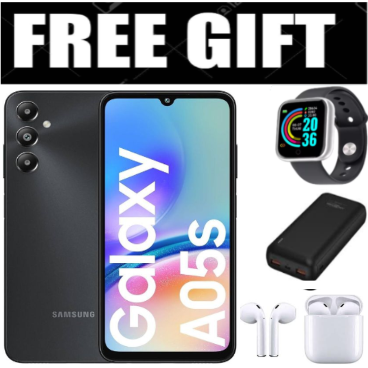 LIMITED TIME DEALS!!! Samsung Galaxy A05S 128GB+4GB 50MP Triple Camera Snapdragon 680 6.7" 90Hz Display Android 13 5000mAh 25W Type-C Charge Smart Phones phone+FREE GIFTS
