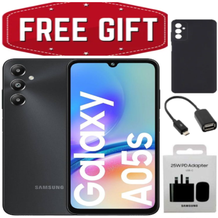 CLEARANCE SALES!!!Samsung Galaxy A05S 128GB+4GB 50MP Triple Camera Snapdragon 680 6.7" 90Hz Display Android 13 5000mAh 25W Type-C Charge Smart Phones phone+FREE GIFTS