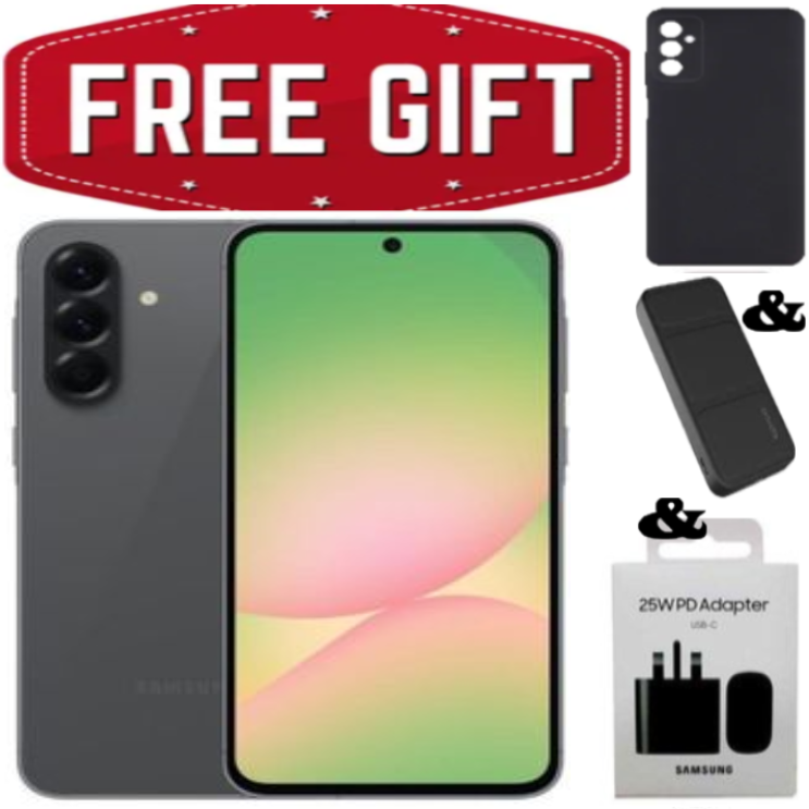 NEW ARRIVALS!!!!Samsung Galaxy A56 5G 256GB+8GB 120Hz 6.7" AMOLED 50MP Triple Camera IP67 Dust/Water Resistant Android 15 5000mAh 45W 65% in 30Min Type-C Smart Phones Fingerprint Unlock +FREE GIFTS