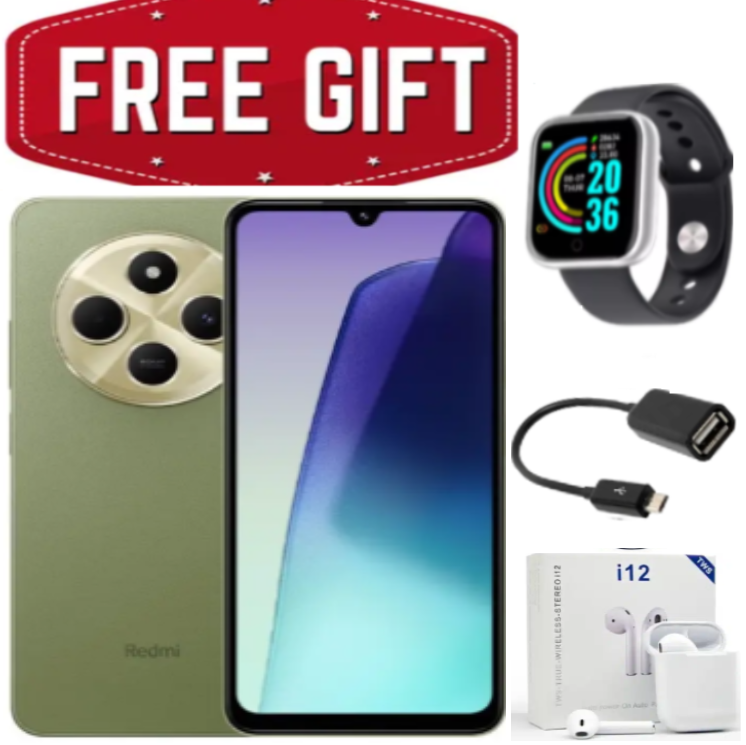 BRAND NEW Xiaomi Redmi 14C 8GB RAM + 256GB Storage 6.88" 120Hz HD+ IPS display 4G Dual Sim 5160mAh Battery 50MP triple main camera Android 14 Smart Phones +SMARTWATCH+EARPODS
