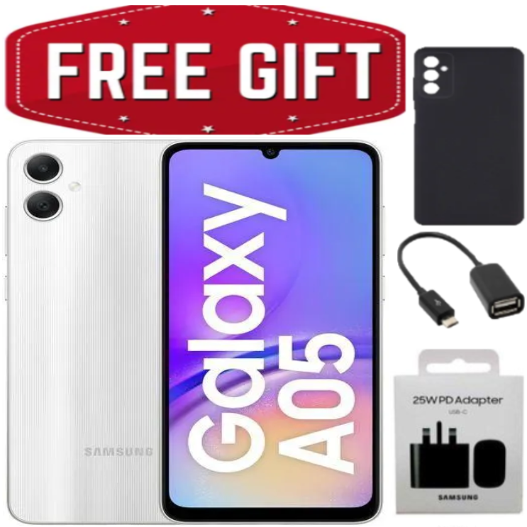 FLASH SALE DEALS!!!Samsung Galaxy A05S 128GB+4GB 50MP Triple Camera Snapdragon 680 6.7" 90Hz Display Android 13 5000mAh 25W Type-C Charge Smart Phones phone+FREE GIFTS
