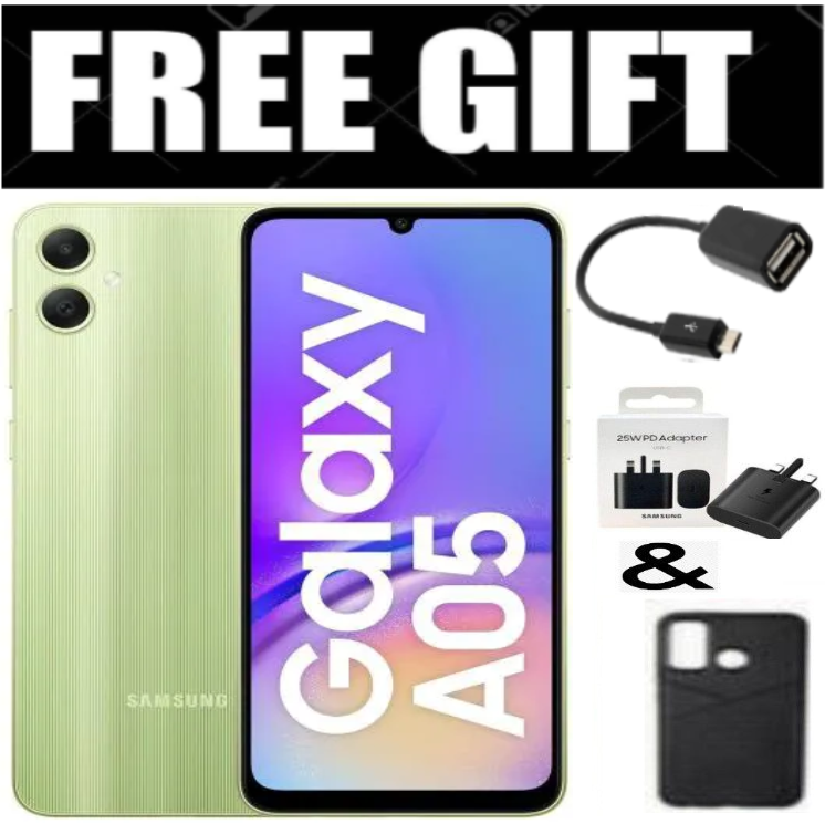 FLASH SALE DEALS!!! Brand New Samsung Galaxy A05 64GB ROM + 4GB RAM 50MP Camera 6.7" Android 13  5000mAh 25W Type-C Charge Smart Phones phone