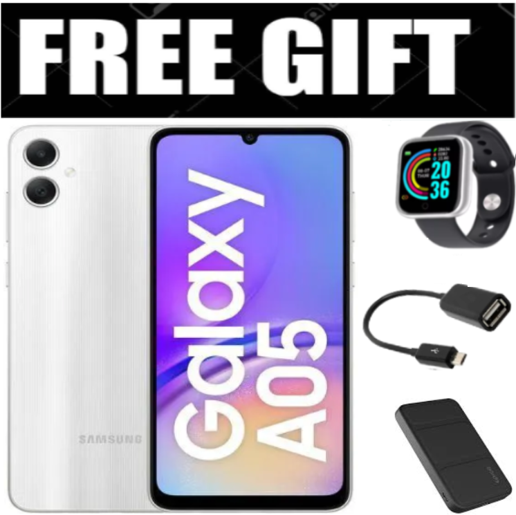 HOLIDAY DEALS!!! Brand New Samsung Galaxy A05 64GB/128GB ROM + 4GB RAM 50MP Camera 6.7" Android 13  5000mAh 25W Type-C Charge Smart Phones phone+FREE SMARTWATCH