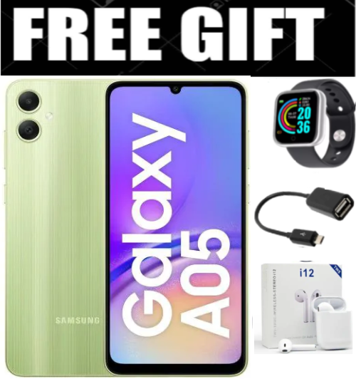 HOLIDAY DEALS!!! Brand New Samsung Galaxy A05 64GB ROM + 4GB RAM 50MP Camera 6.7" Android 13  5000mAh 25W Type-C Charge Smart Phones phone+FREE GIFTS