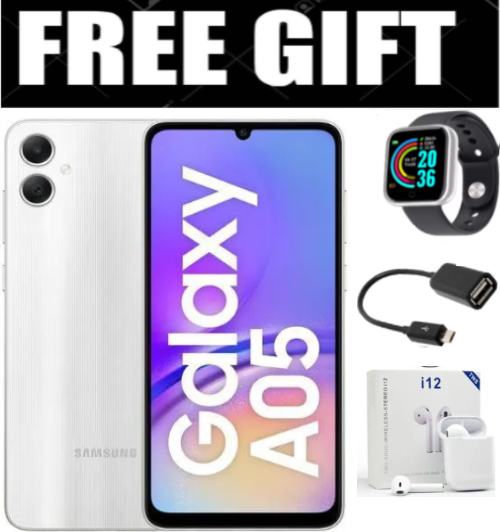 HOLIDAY DEALS!!! Brand New Samsung Galaxy A05 64GB ROM + 4GB RAM 50MP Camera 6.7" Android 13  5000mAh 25W Type-C Charge Smart Phones phone+FREE GIFTS