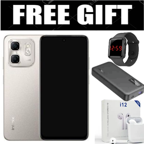 OFFER!!OFFER!! INFINIX HOT 50i 6GB RAM+128GB ROM Storage 6.7" display,120Hz refresh rate,4G Dual Sim 18W Fast charge+5000mAh Battery, 48MP camera, Android 14 Smartphone+FREEBIES