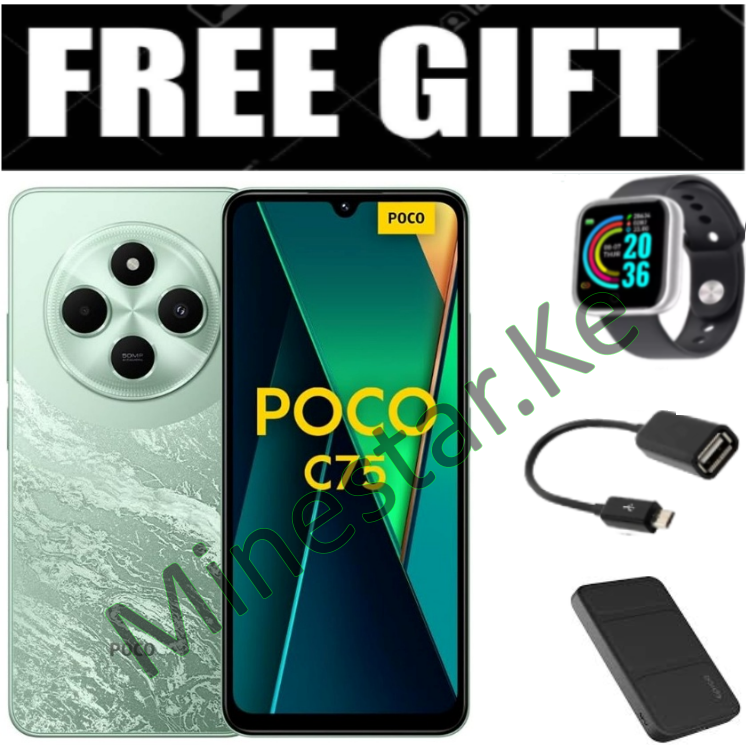 LIMITED OFFER! BRAND NEW Xiaomi Redmi POCO C75, 6.88" display , 128GB+6GB RAM/256GB+8GB RAM Storage  (Dual SIM), 5160mAh battery Smart Phones Mobile Phone +FREE GIFTS