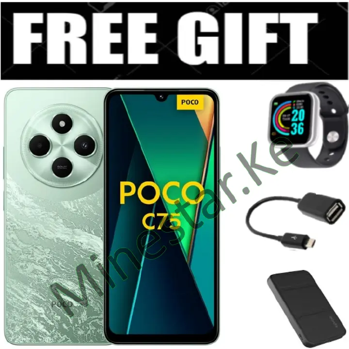 LIMITED OFFER! BRAND NEW Xiaomi Redmi POCO C75, 6.88" display , 128GB+6GB RAM/256GB+8GB RAM Storage  (Dual SIM), 5160mAh battery Smart Phones Mobile Phone +FREE GIFTS