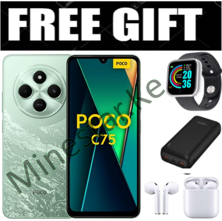 LIMITED OFFER! BRAND NEW Xiaomi Redmi POCO C75, 6.88" display , 128GB+6GB RAM/256GB+8GB RAM Storage  (Dual SIM), 5160mAh battery Smart Phones Mobile Phone +FREE GIFTS
