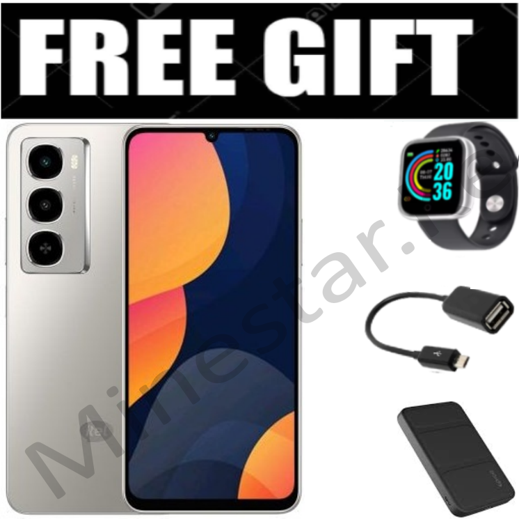 NEW ARRIVALS!! Itel CITY 100 , 7.65" Inch Display, IP64, (6+12)GB RAM + 128 GB ROM, 5200mAh, Side Mounted Fingerprint - Meteor Titanium +Free Smart Watch, OTG, Power Bank