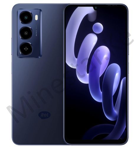 NEW ARRIVALS!! Itel CITY 100 , 7.65" Inch Display, IP64, (6+12)GB RAM + 128 GB ROM, 5200mAh, Side Mounted Fingerprint - Navy Blue +FREE Smart Watch, Power Bank, i12