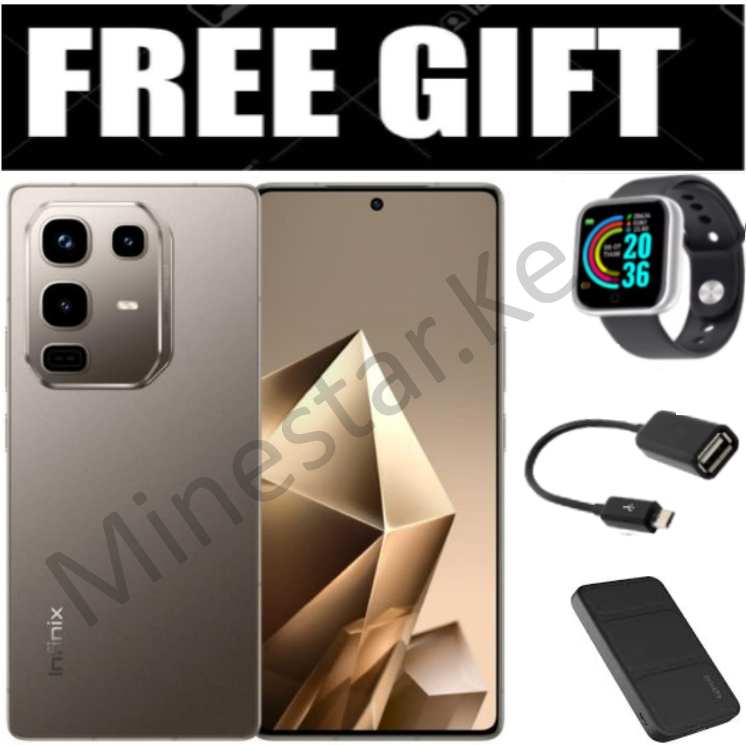Infinix Note 50 Pro 4G'UP TO 16GB(8+8GB) RAM, 256GB ROM, 50MP"5200 MAh Battery +FREE Smart Watch, OTG, Power Bank