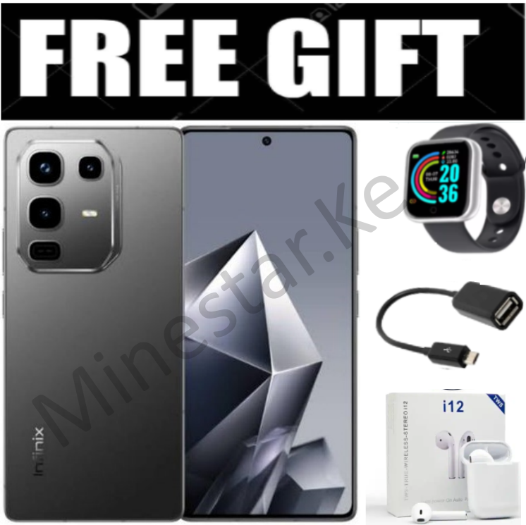 NEW ARRIVAL!! Infinix Note 50 Pro 4G'UP TO 16GB(8+8GB) RAM, 256GB ROM, 50MP"5200 MAh Battery +FREE Smart Watch, OTG, i12