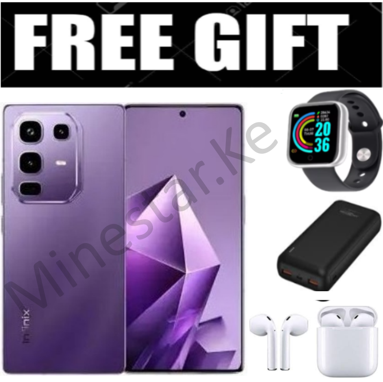NEW ARRIVAL!! Infinix Note 50 Pro 4G'UP TO 16GB(8+8GB) RAM, 256GB ROM, 50MP, 5200 MAh Battery +FREE Smart Watch, Power Bank, i12
