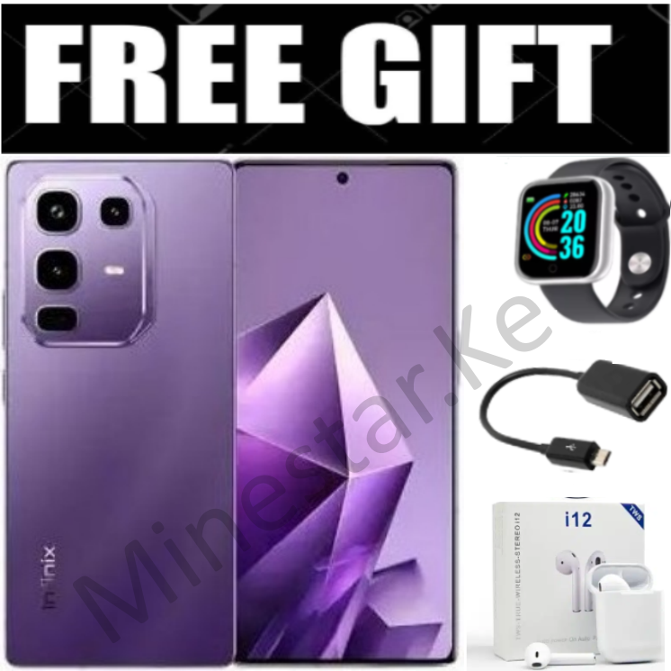 NEW ARRIVAL!! Infinix Note 50 Pro 4G UP TO 16GB(8+8GB) RAM, 256GB ROM, 50MP, 5200MAh Battery +FREE Smart Watch, OTG, i12