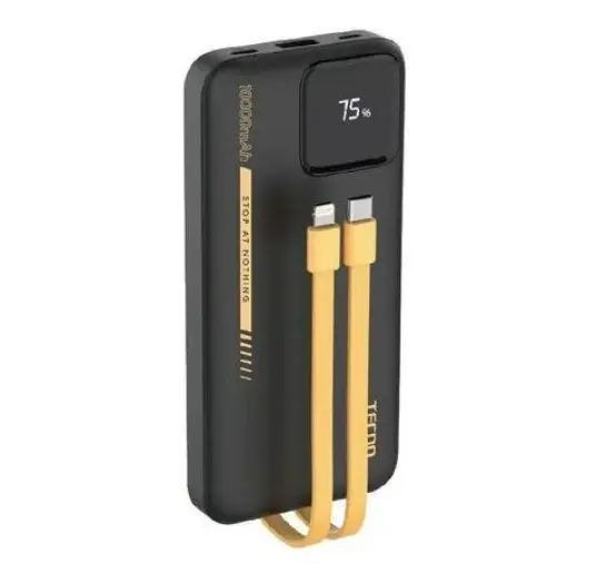 Tecno 10000mAh LED Display, Charging P103Q Power Bank,Ultra-TANK,Fast Charging Power Banks