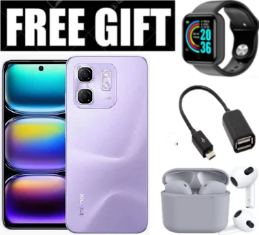NEW ARRIVALS!! Brand New Infinix Hot 60i 6.7 Inches, 8GB RAM+256GB ROM, 5000 MAh Battery, 50MP Rear & 8MP Selfie Camera, Dual SIM, Fingerprint Sensor (Side-Mounted), IPS LCD Screen + FREE GIFTS