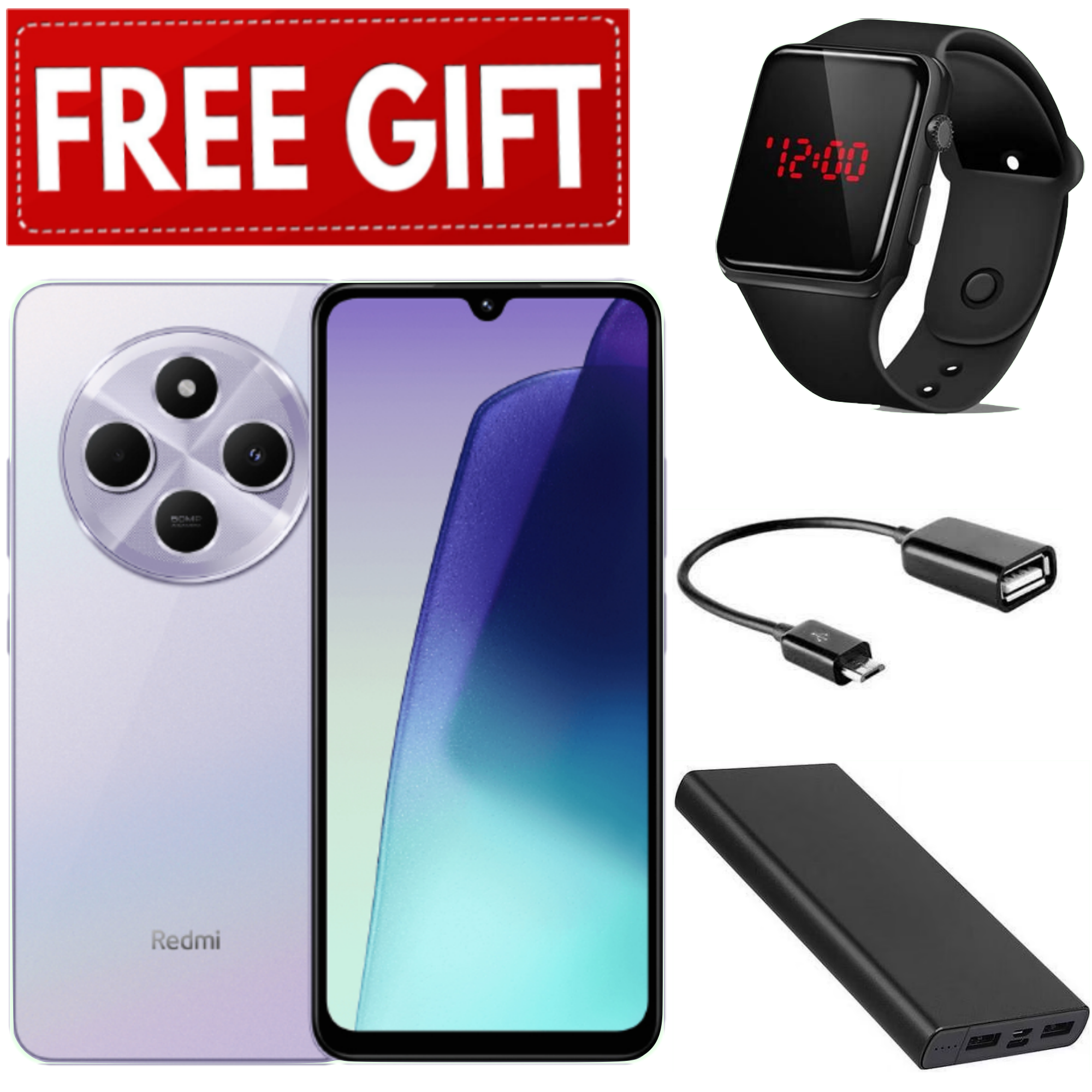 BRAND NEW Xiaomi Redmi 14C 8(4+4)GB RAM + 128GB Storage 6.88" 120Hz HD+ IPS display 4G Dual Sim 5160mAh Battery 50MP triple main camera Android 14 Smart Phones Mobile Phone +FREE GIFTS