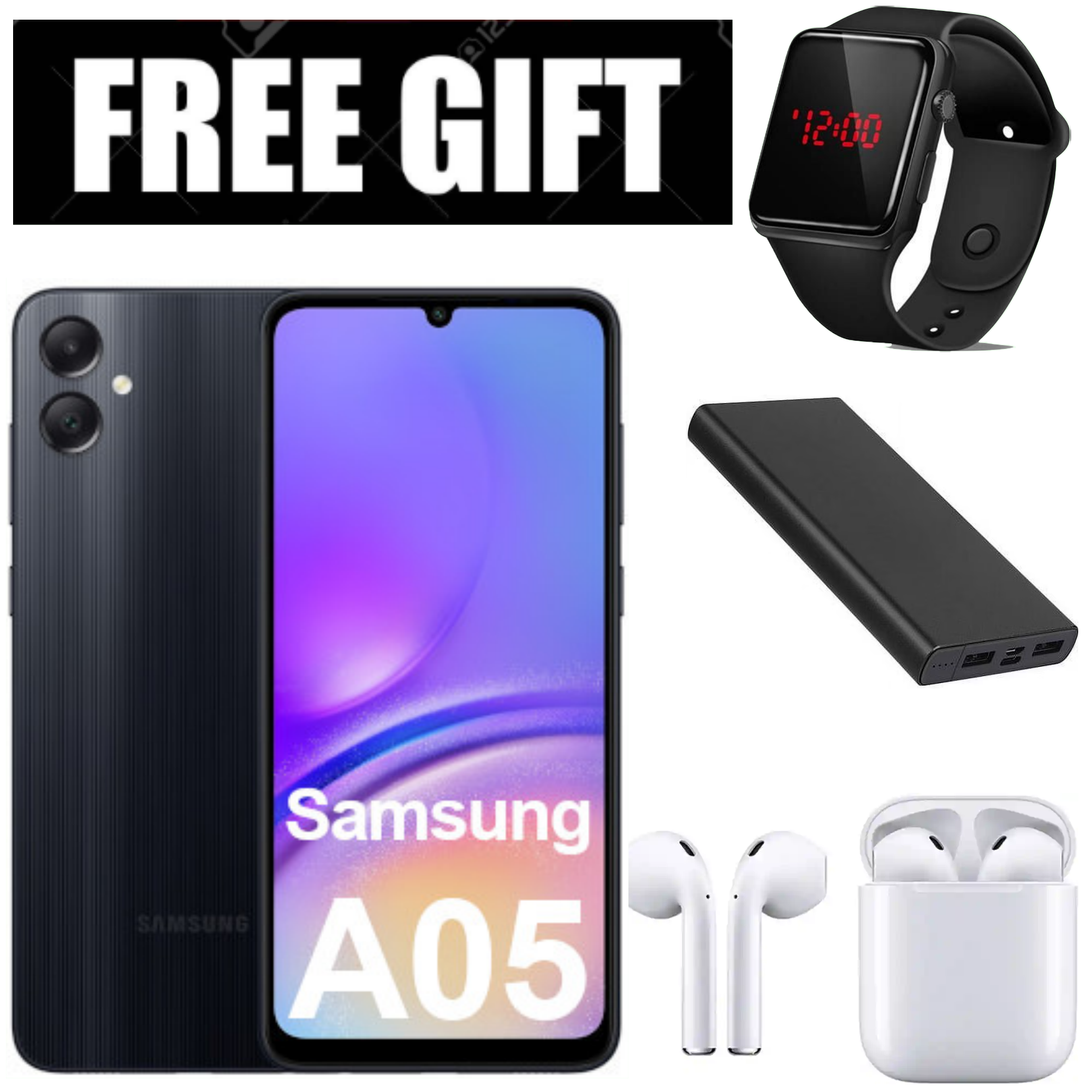 LIMITED TIME DEALS!!!Brand New Samsung Galaxy A05 64GB ROM + 4GB RAM 50MP Camera 6.7" Android 13  5000mAh 25W Type-C Charge Smart Phones phone+FREE GIFTS