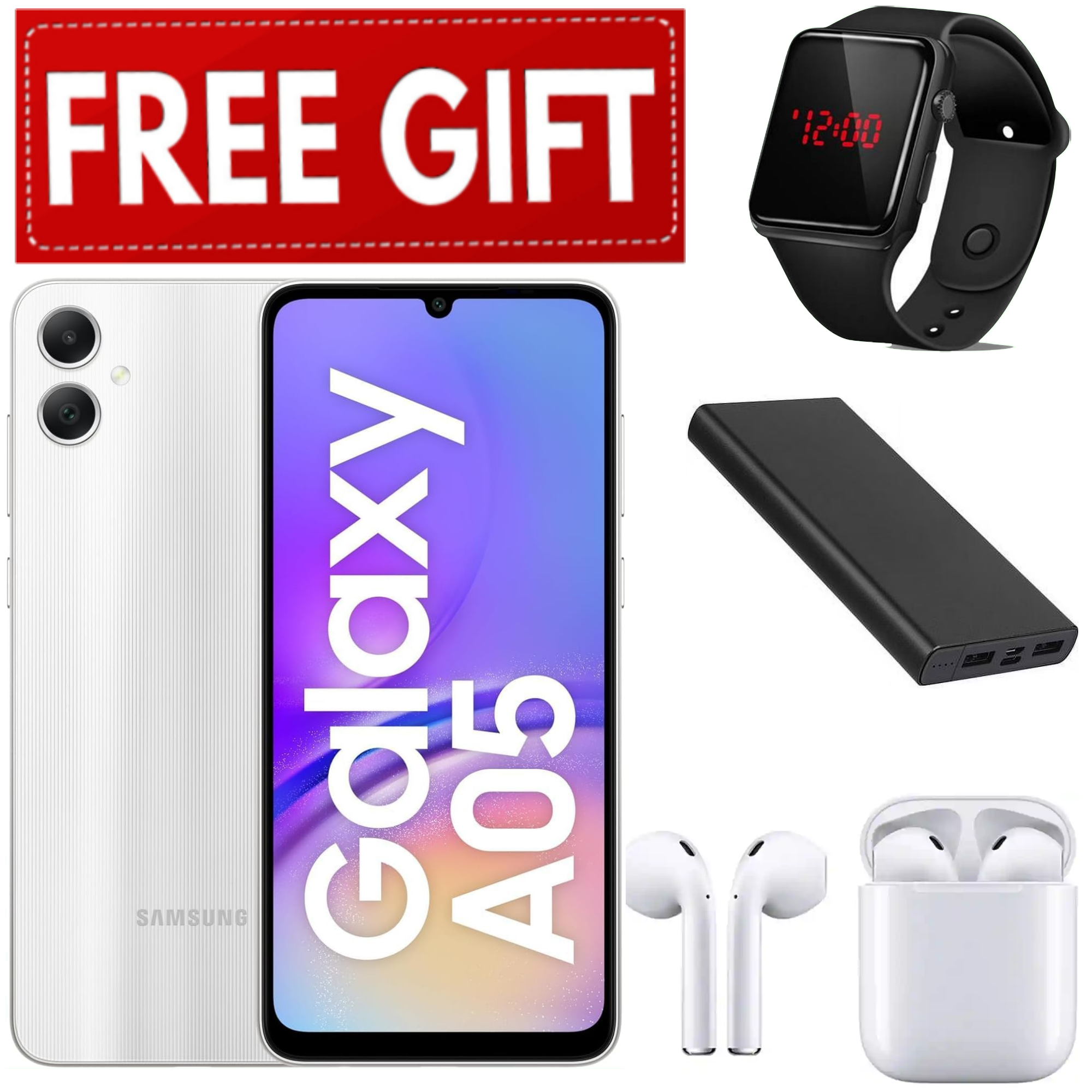 LIMITED TIME DEALS!!!Brand New Samsung Galaxy A05 64GB ROM + 4GB RAM 50MP Camera 6.7" Android 13  5000mAh 25W Type-C Charge Smart Phones phone+FREE GIFTS