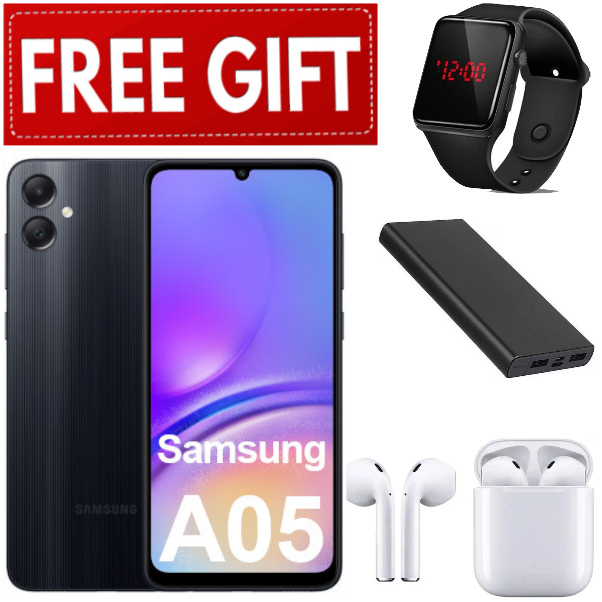 LIMITED TIME DEALS!!!Brand New Samsung Galaxy A05 64GB ROM + 4GB RAM 50MP Camera 6.7" Android 13  5000mAh 25W Type-C Charge Smart Phones phone+FREE GIFTS