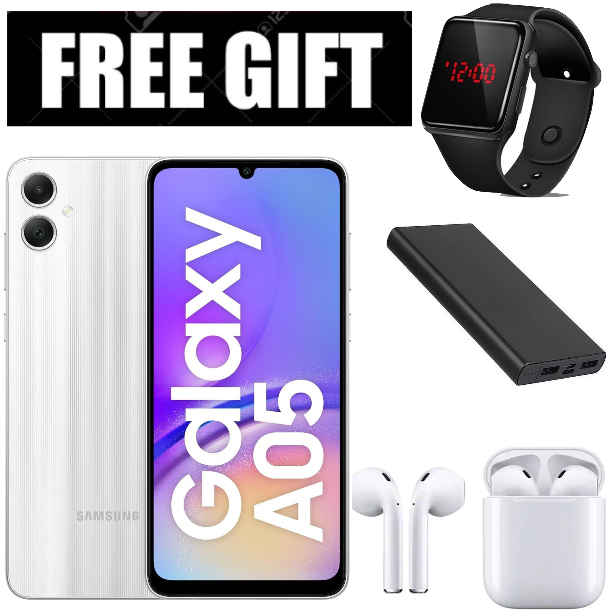 LIMITED TIME DEALS!!!Brand New Samsung Galaxy A05 64GB ROM + 4GB RAM 50MP Camera 6.7" Android 13  5000mAh 25W Type-C Charge Smart Phones phone+FREE GIFTS