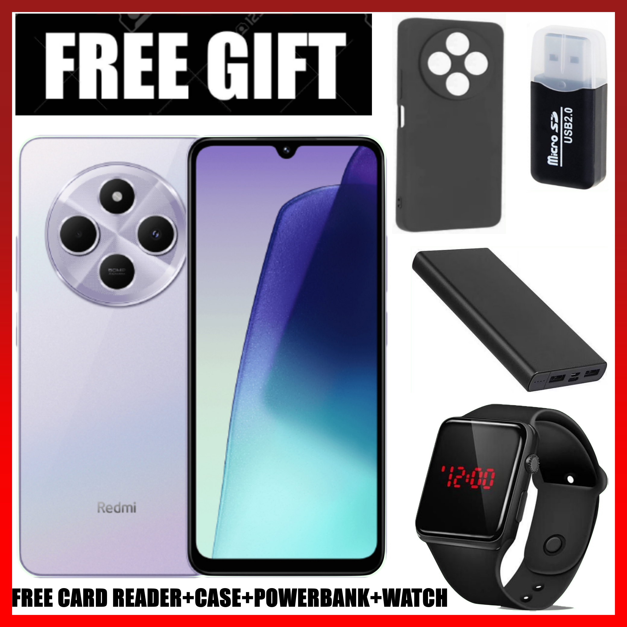 ANNIVERSARY DEAL!!BRAND NEW Xiaomi Redmi 14C 8(4+4)GB RAM + 256GB/128GB Storage 6.88" 120Hz HD+ 4G Dual Sim 5160mAh Battery 50MP  main camera Android 14 Smart Phones+FREE GIFTS
