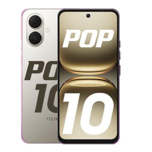 NEW ARRIVALS!! Tecno Pop 10 6.67" IPS LCD Screen, 3GB RAM+64GB ROM, 5000mAh Battery, 13MP Rear & 8MP Front Camera, Android 14, Dual SIM, Type-C 10W Fast Charging -Smartphones Phones Gold,3+64GB